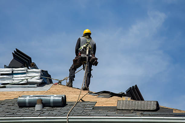 Professional Gutter Installation technician working in Crozier, VA